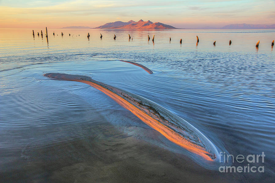 Shallows Of The Great Salt Lake Photograph by Spencer Baugh