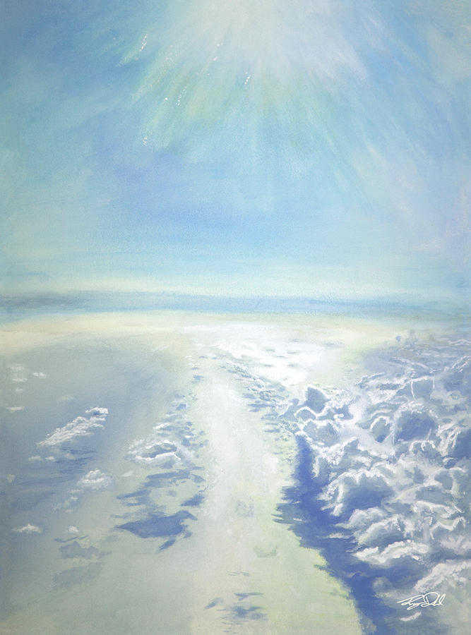 Clouds Painting - Shalom by Randy Dahl