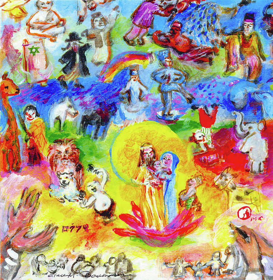 Music Painting - Shalom Sukhino by Vrindaji Bowman