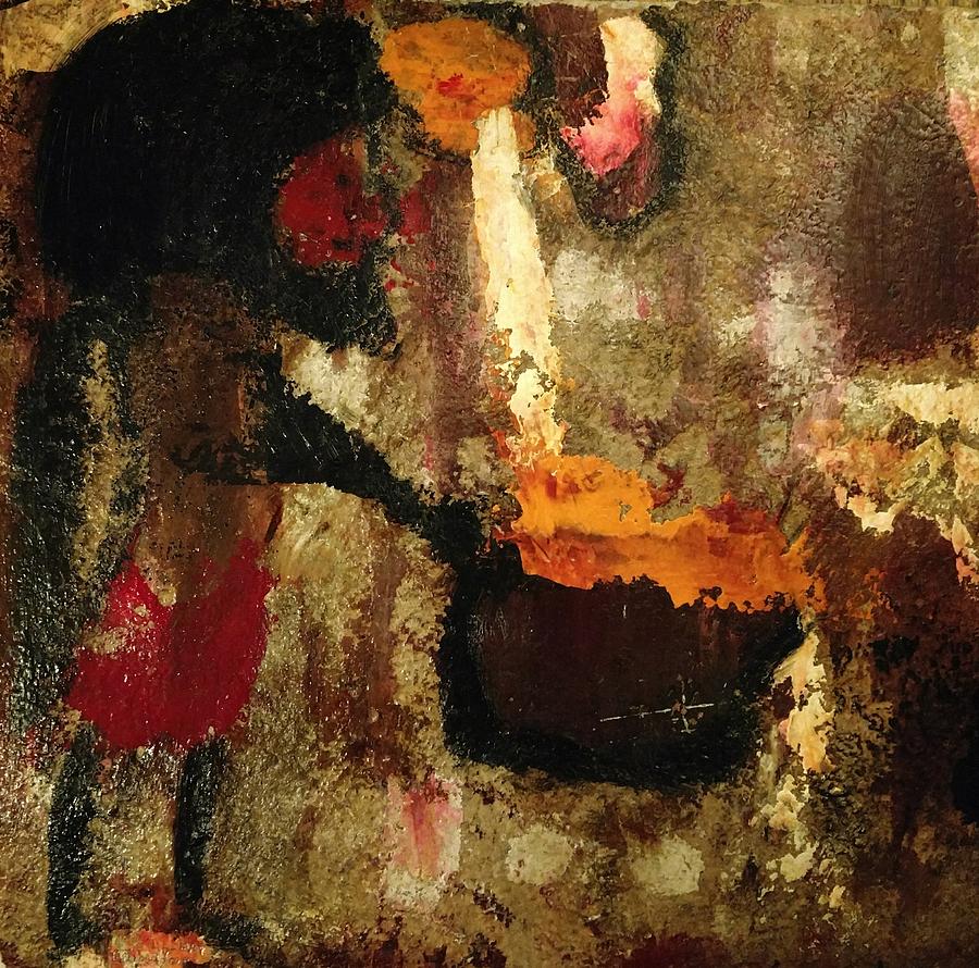Shaman Painting - Shaman Alchemist by Edward Longo Shaman Painting - Shaman Alchemist by Edward Longo