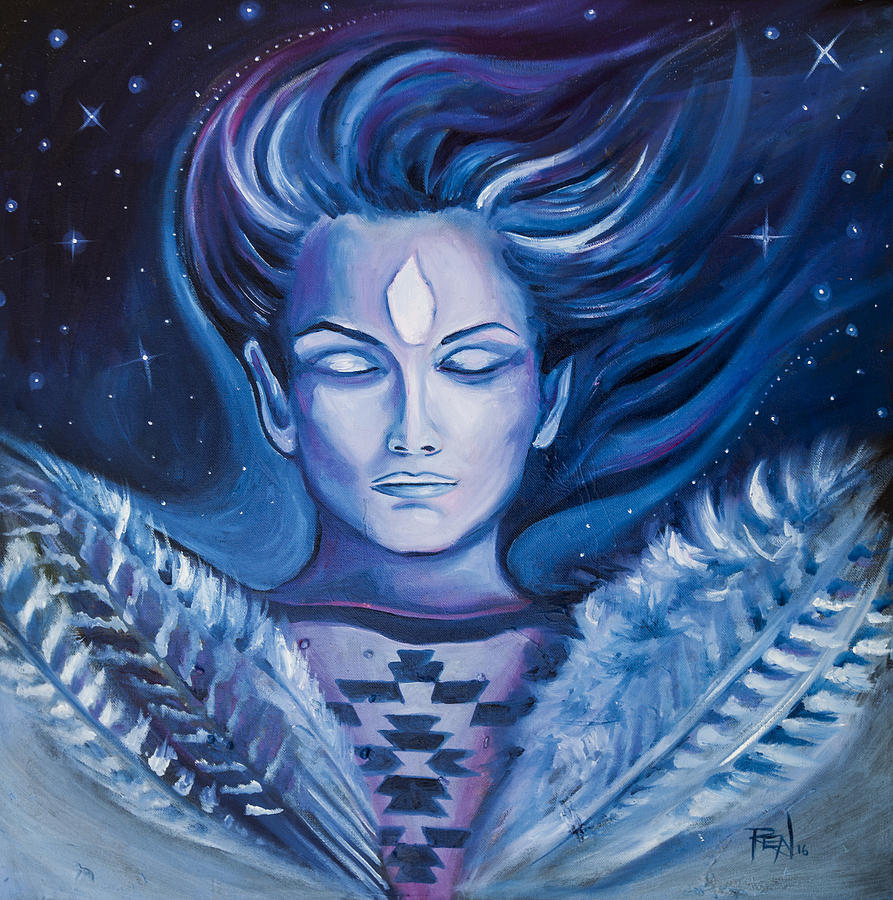 Shamanic Dream Painting by Renee Sarasvati