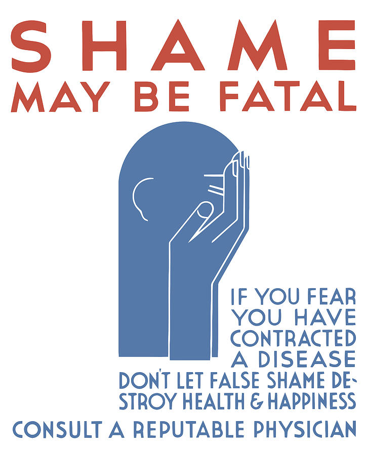 Vintage Painting - Shame May Be Fatal - WPA by War Is Hell Store