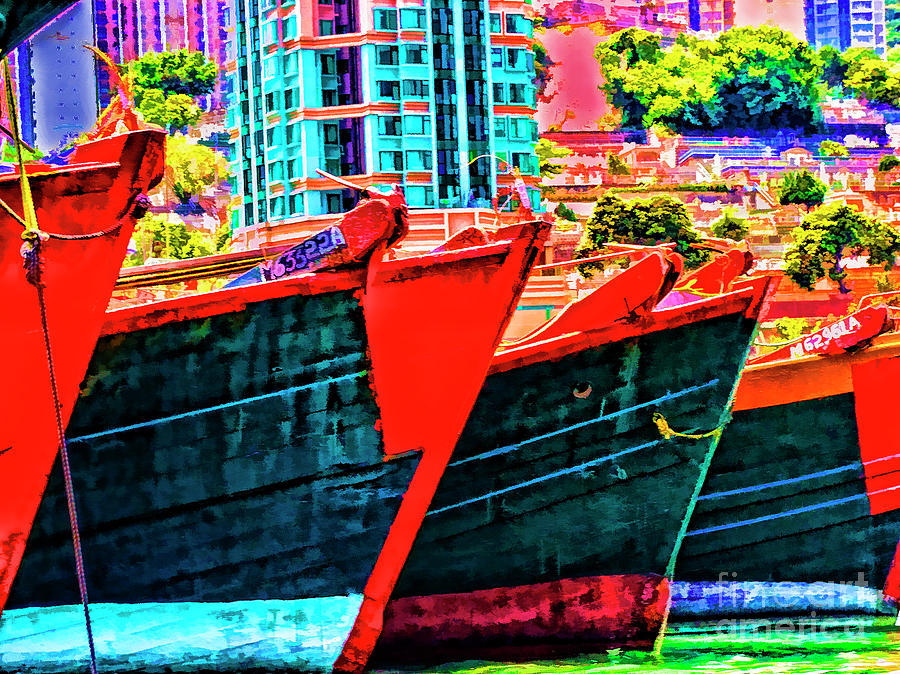 Shanghai Boats Photograph by Rick Bragan