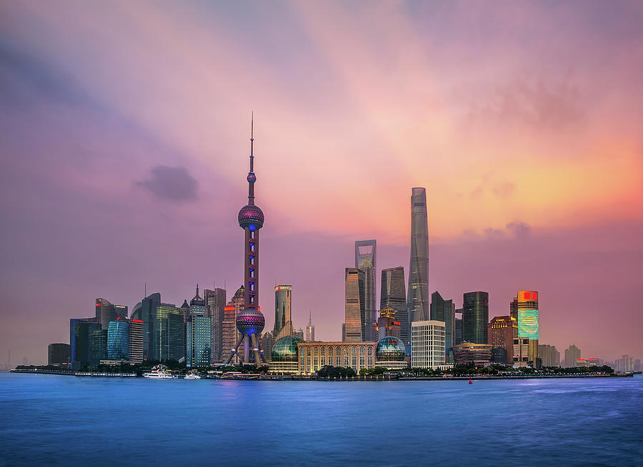 Shanghai, China city skyline Photograph by Anek Suwannaphoom | Fine Art ...