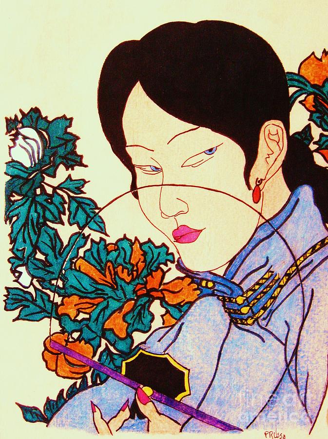 Shanghai Lady Painting by Thea Recuerdo