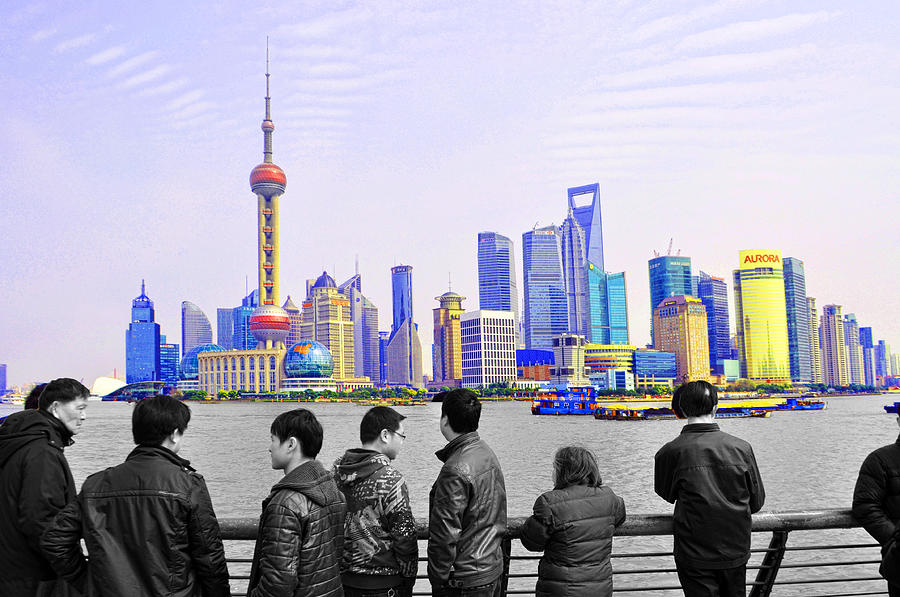 Shanghai Skyline Photograph by Dana Sohr
