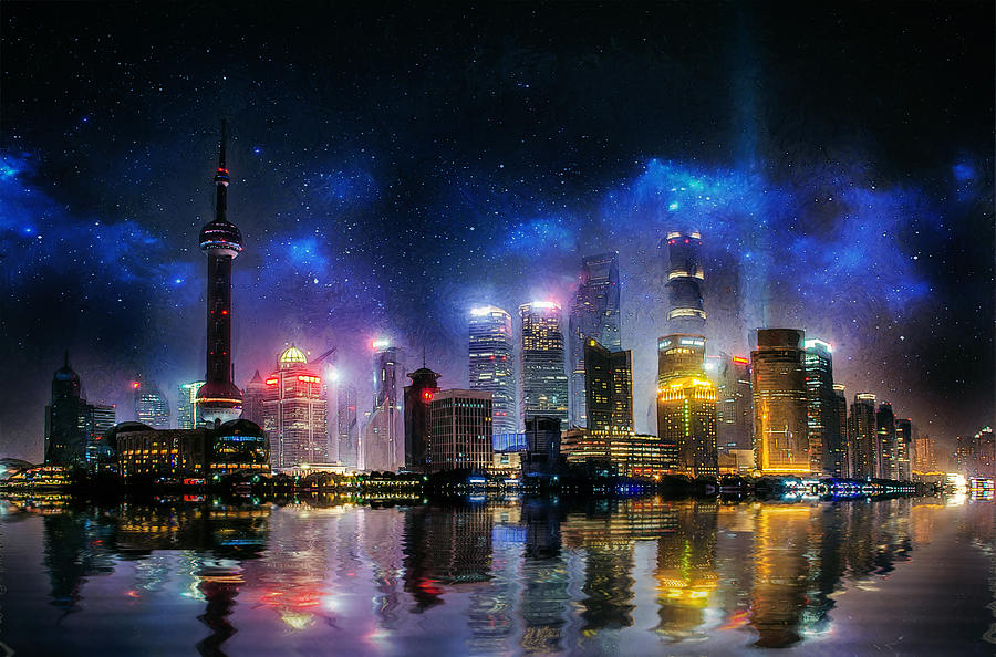 Shanghai Skyline Photograph by Ian Mitchell