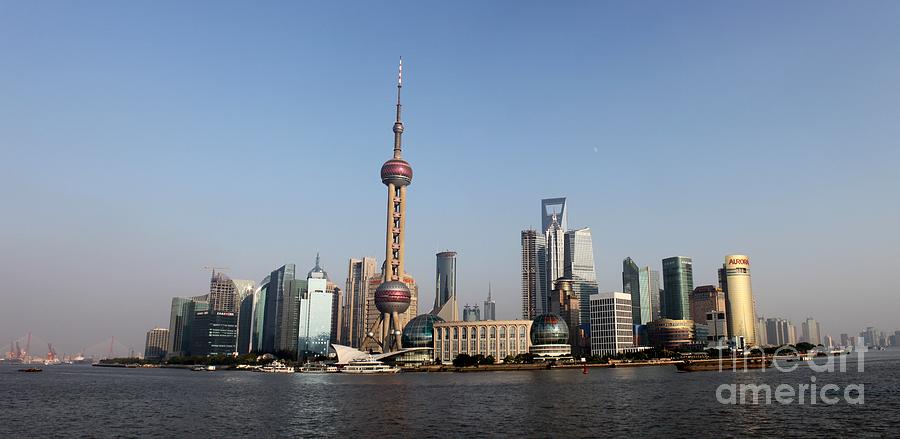 Shanghai Skyline Photograph by Thomas Marchessault