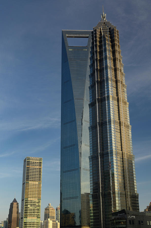 Shanghai World Financial Center and Jin Mao tower skyscrapers in ...