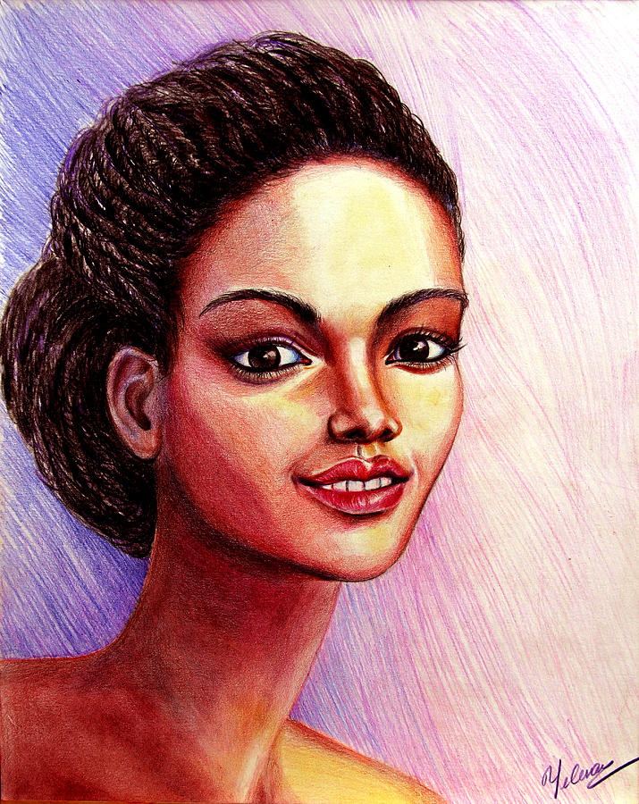 Shani - Africa Drawing by Yelena Rubin