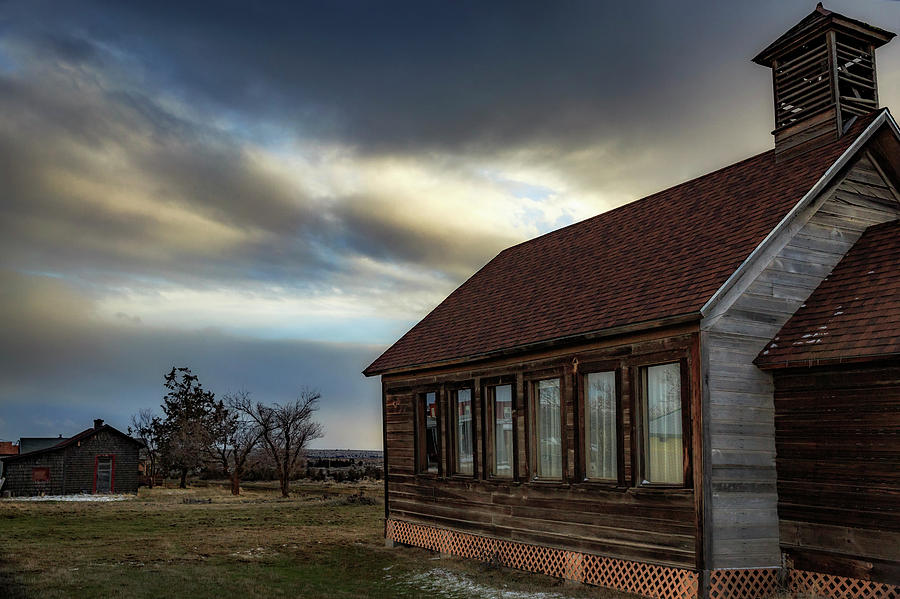 Washington Photograph - Shaniko Schoolhouse by Cat Connor Washington Photograph - Shaniko Schoolhouse by Cat Connor