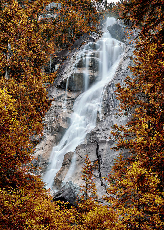Shannon Falls - Indian Summer Photograph by Stephen Stookey