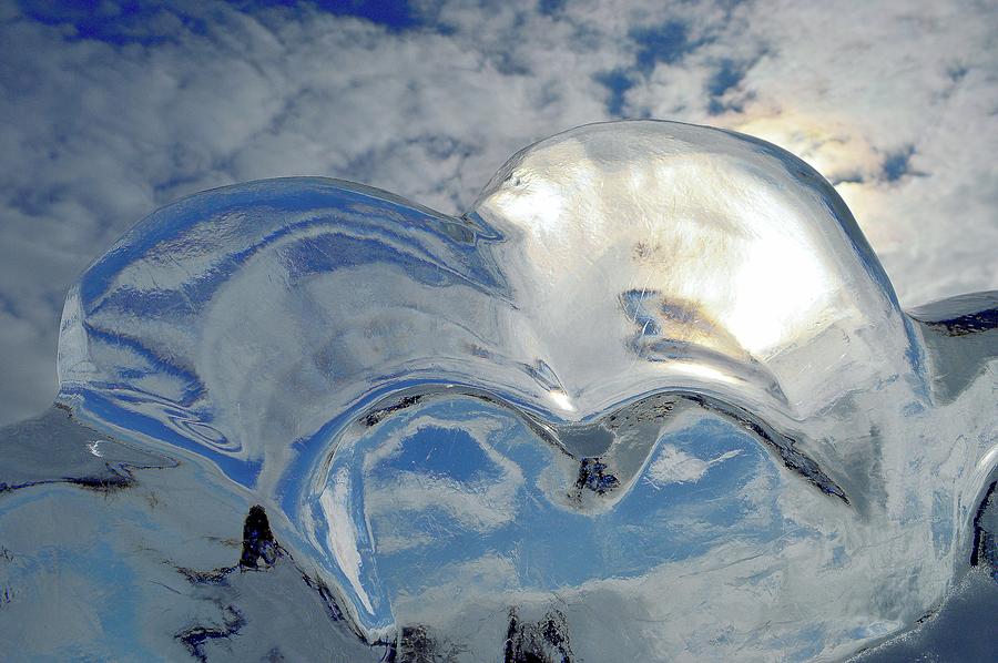 Shape In The Ice   Photograph by Lyle Crump
