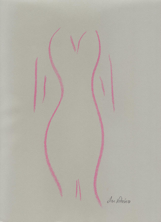 Shape of a woman Pastel by Martin Valeriano