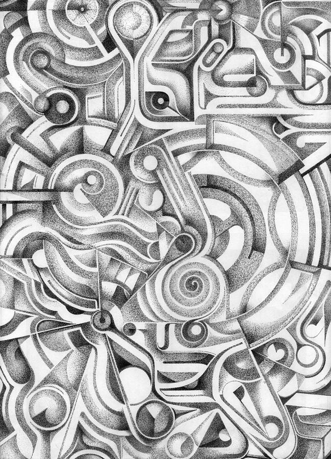Abstract Drawing - Shapes 01 by Andre Pinheiro