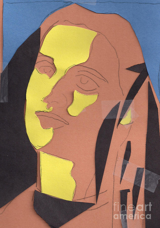 Collage Painting - Shapes and Shadows by Joe Hagarty Collage Painting - Shapes and Shadows by Joe Hagarty