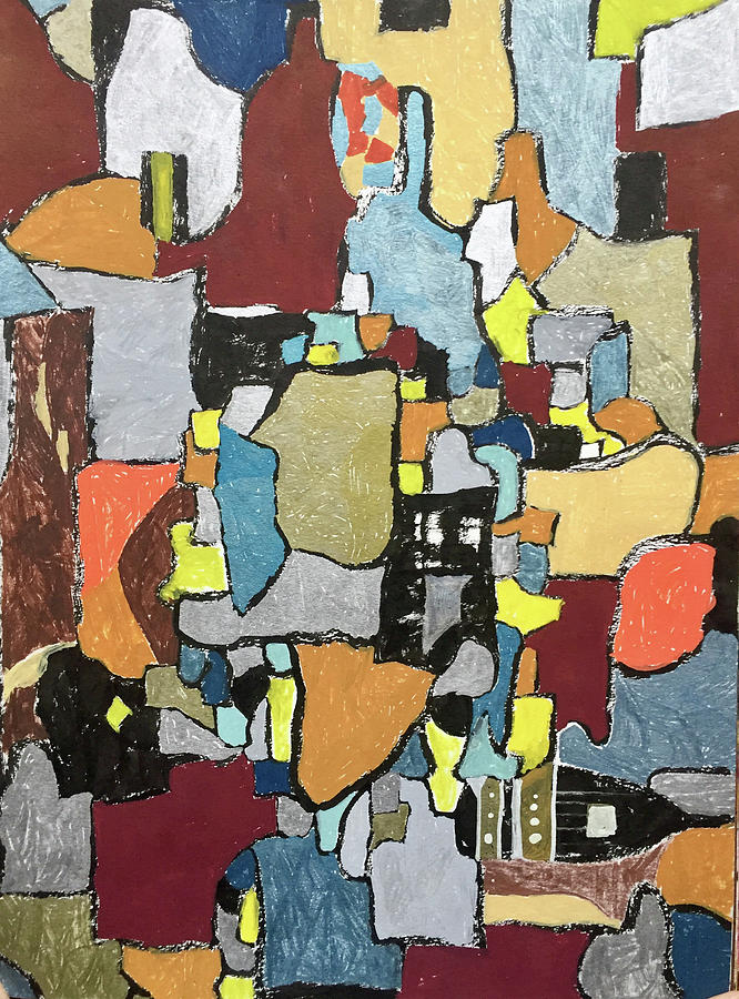 Shapes, Shapes Everywhere Painting by Dennis Ellman