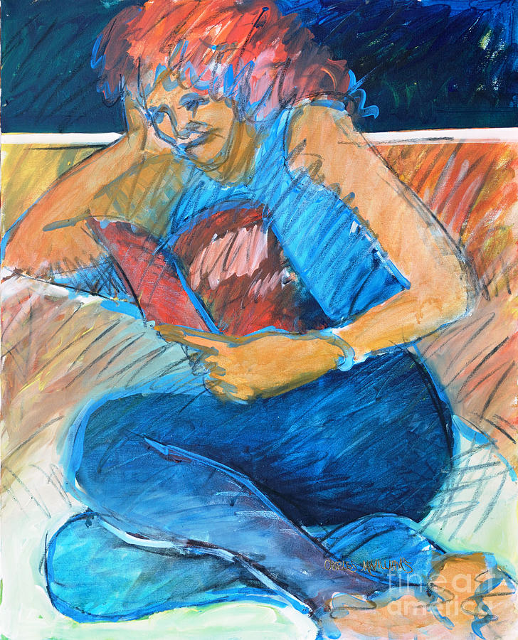 Shar-on Reading Painting