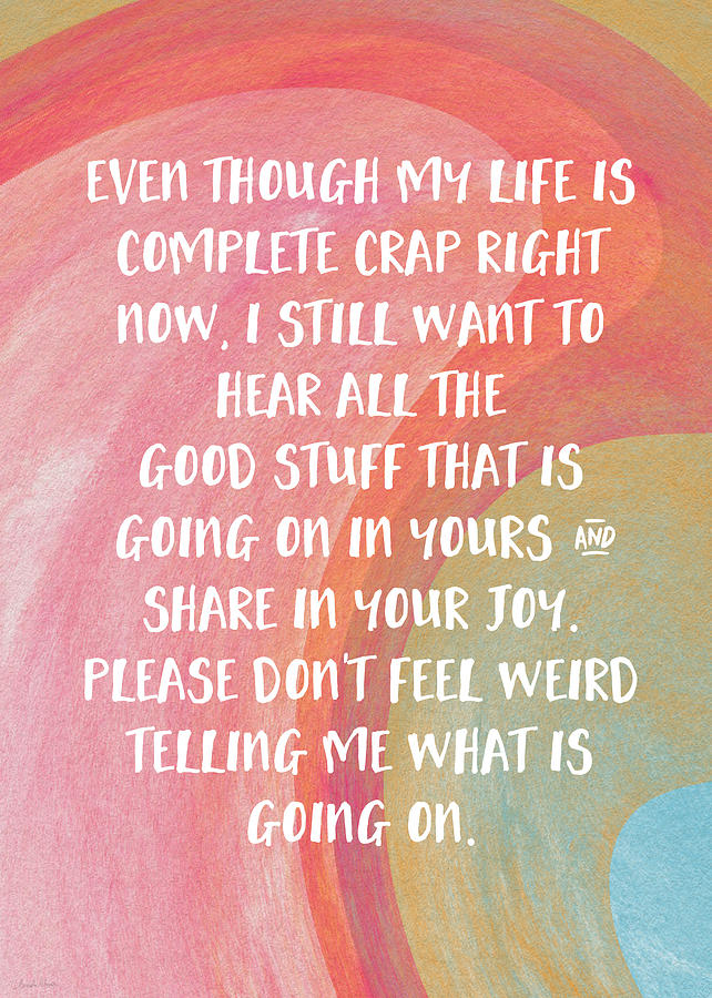 Share Your Joy- Empathy Card By Linda Woods Digital Art