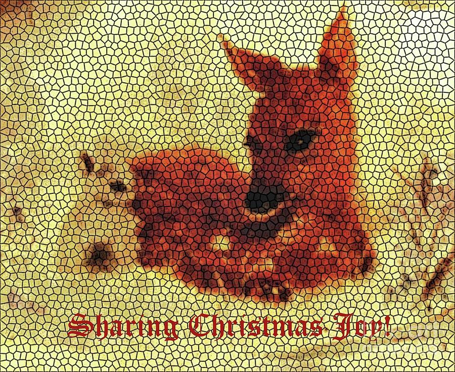 Sharing Christmas Joy Painting by Hazel Holland