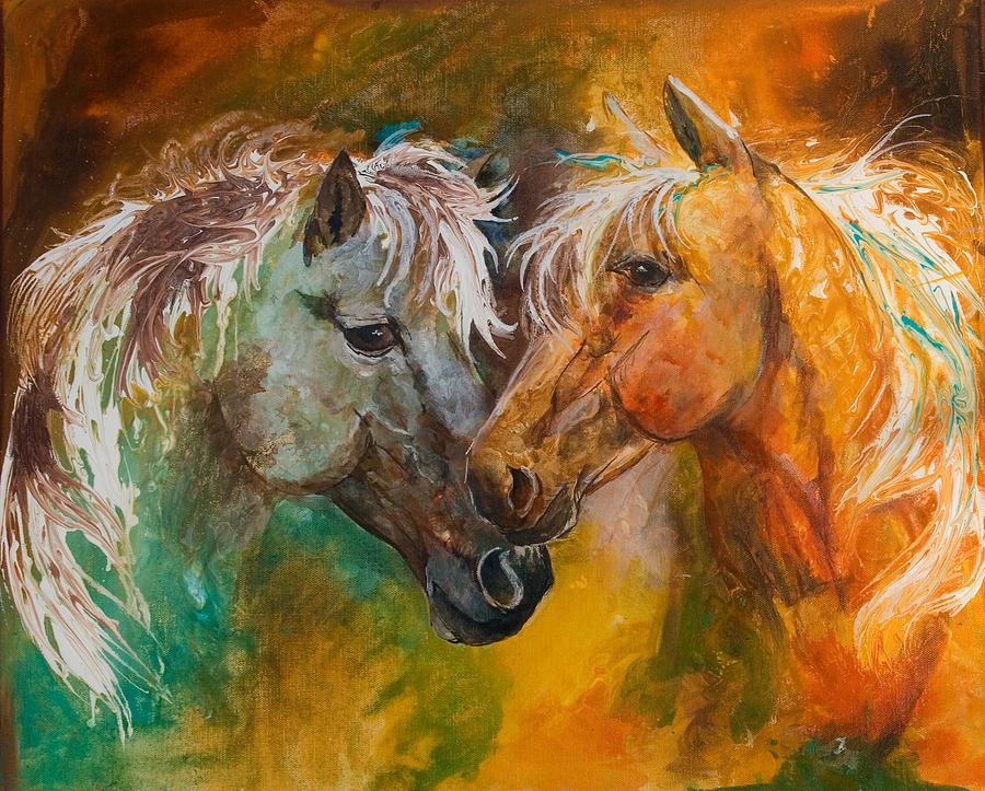 Sharing Secrets Painting by Sherry Shipley - Fine Art America