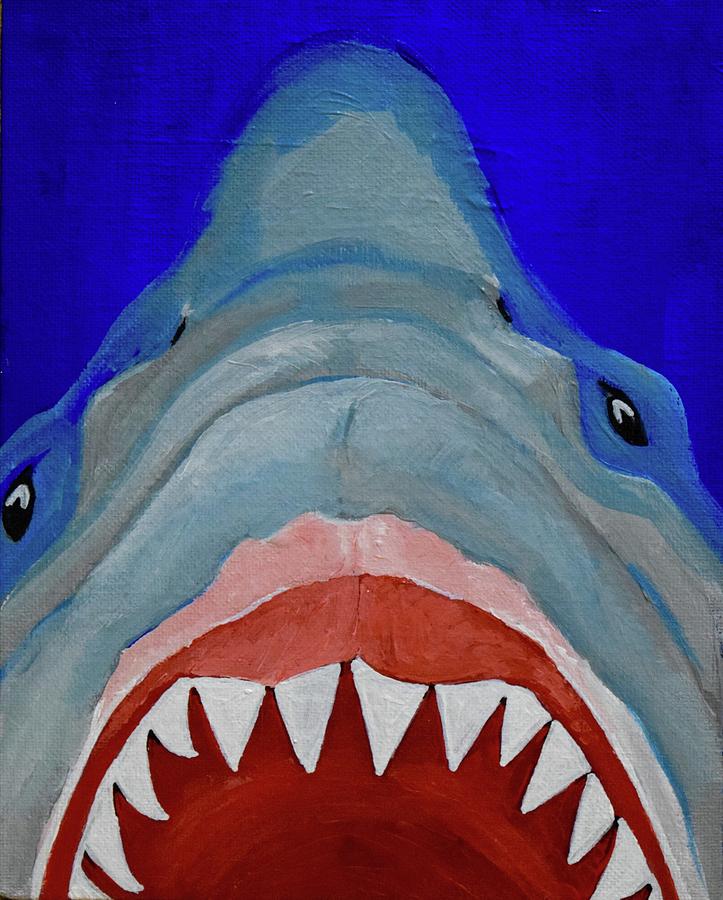 Shark Painting by Anne Seay