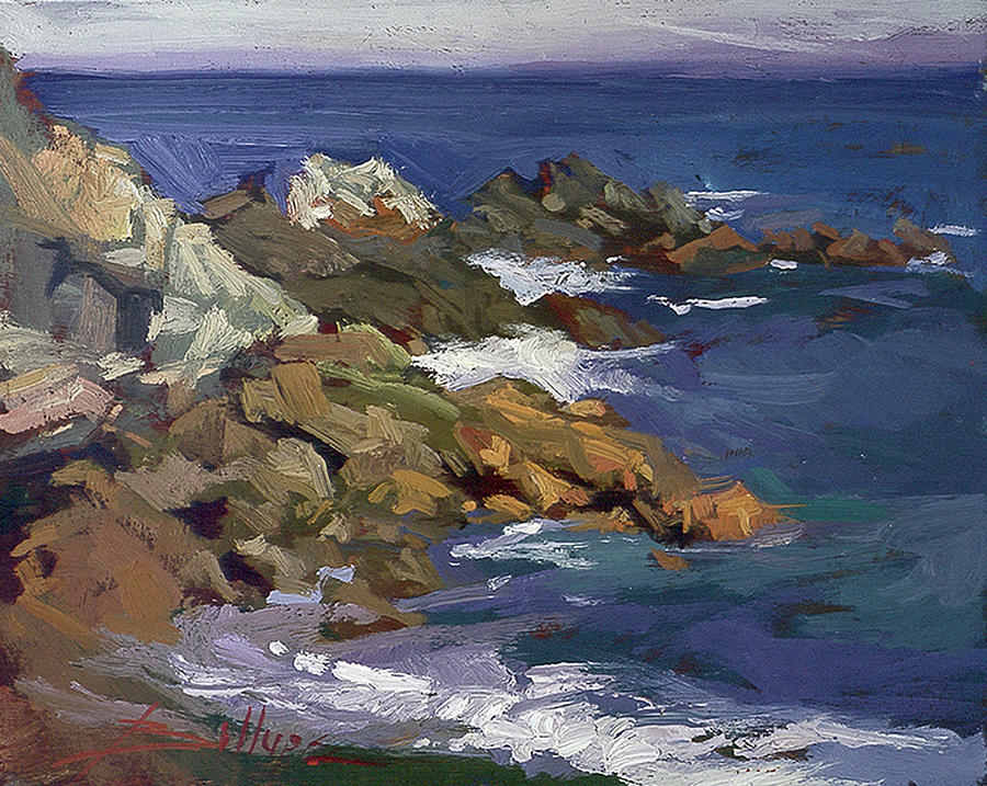 Shark Autumn Catalina Plein Air Painting by Betty Jean Billups Shark Autumn Catalina Plein Air Painting by Betty Jean Billups