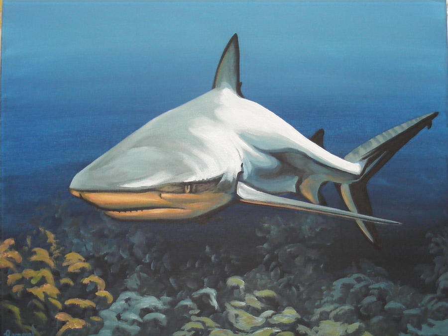 Shark Painting by Dan Remmel