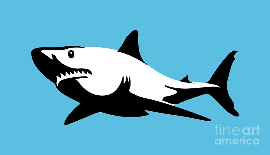 Nature Digital Art - Shark by Frederick Holiday