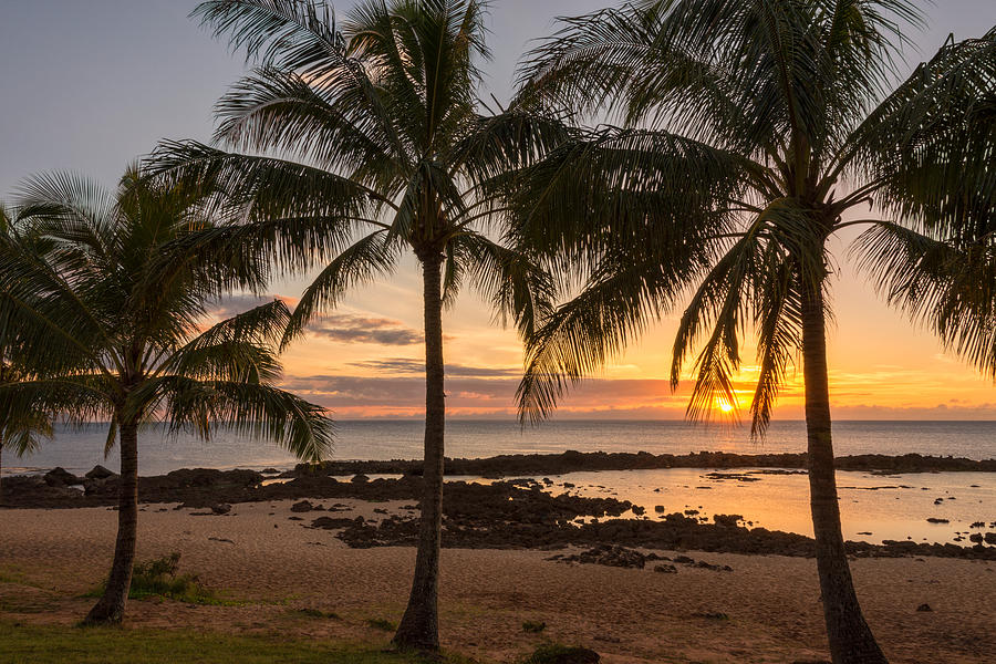 Sharks Cove Sunset 3 - Oahu Hawaii Photograph by Brian Harig