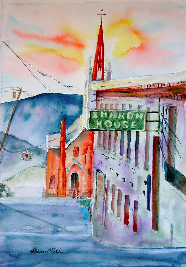 Sharon House Painting by Sharon Mick