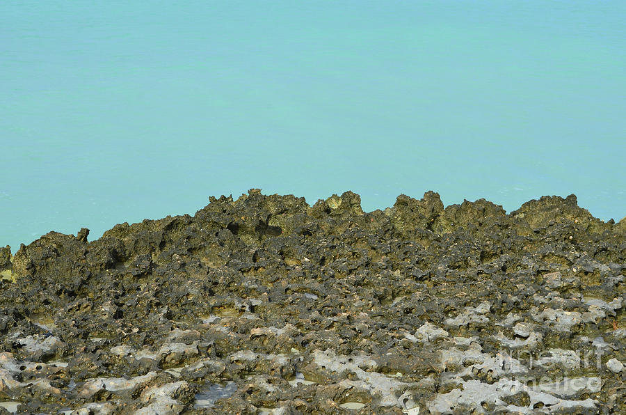 Sharp Lava Rock Along the Oceans Edge Photograph by DejaVu Designs