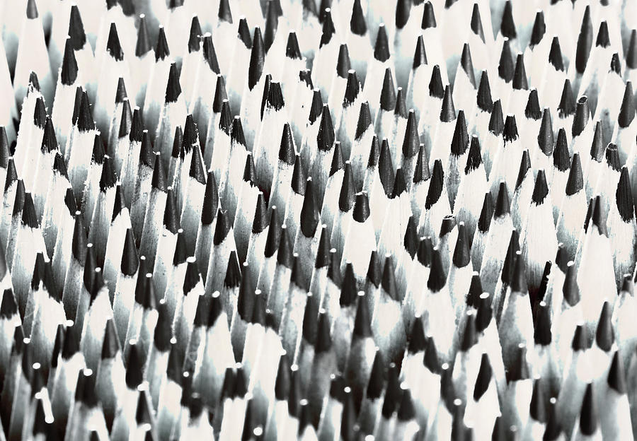 Sharp wooden pencils Photograph by Evgeniy Lankin