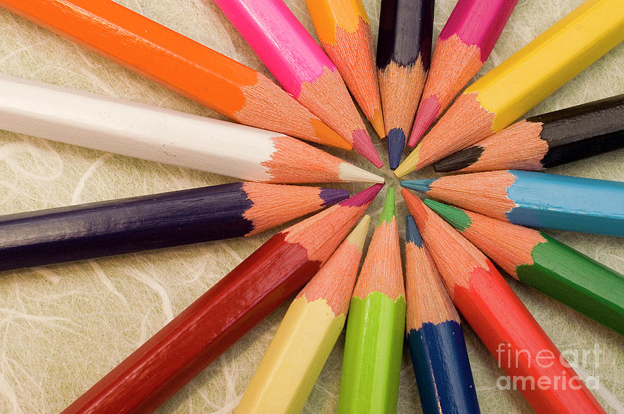 Sharpened pencil crayons 1 Photograph by Ofer Zilberstein - Fine Art America