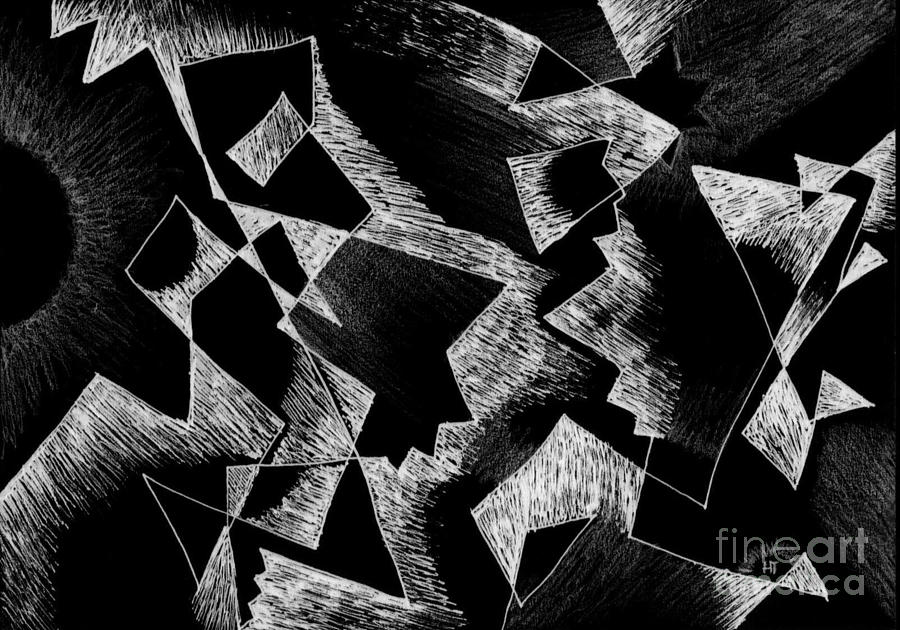 Shattered - Dark Version Digital Art by Helena Tiainen