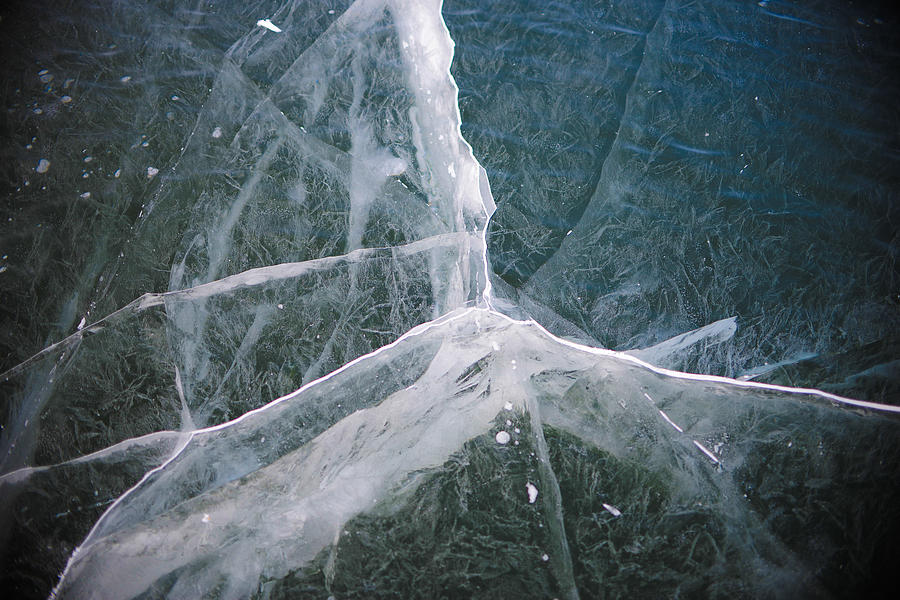 Shattered Ice Photograph by Alex Blondeau