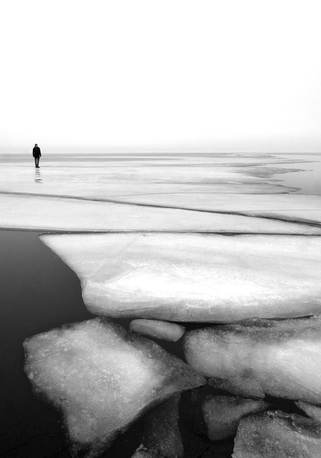 Black And White Photograph - Shattering by Espen Mikkelborg