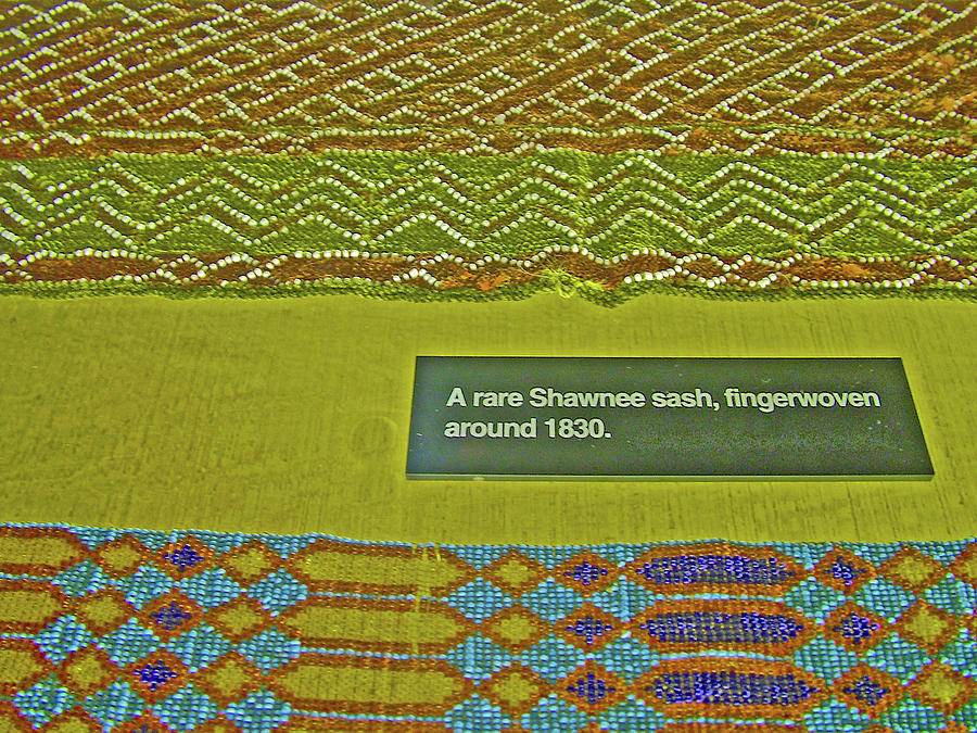 Shawnee Sash in Native American Museum in Grand Tetons National Park, Wyoming  Photograph by Ruth Hager