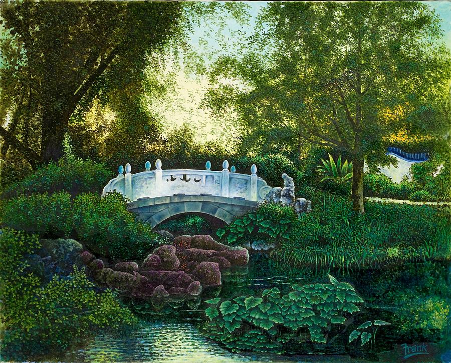 St. Louis Painting - Shaws Chinese Garden by Michael Frank