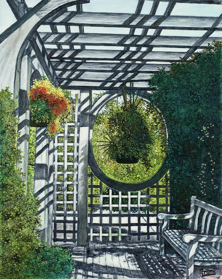 Shaws Garden Place of Solitude Painting by Michael Frank
