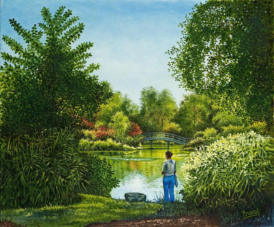 Shaws Gardens Admirer Painting by Michael Frank