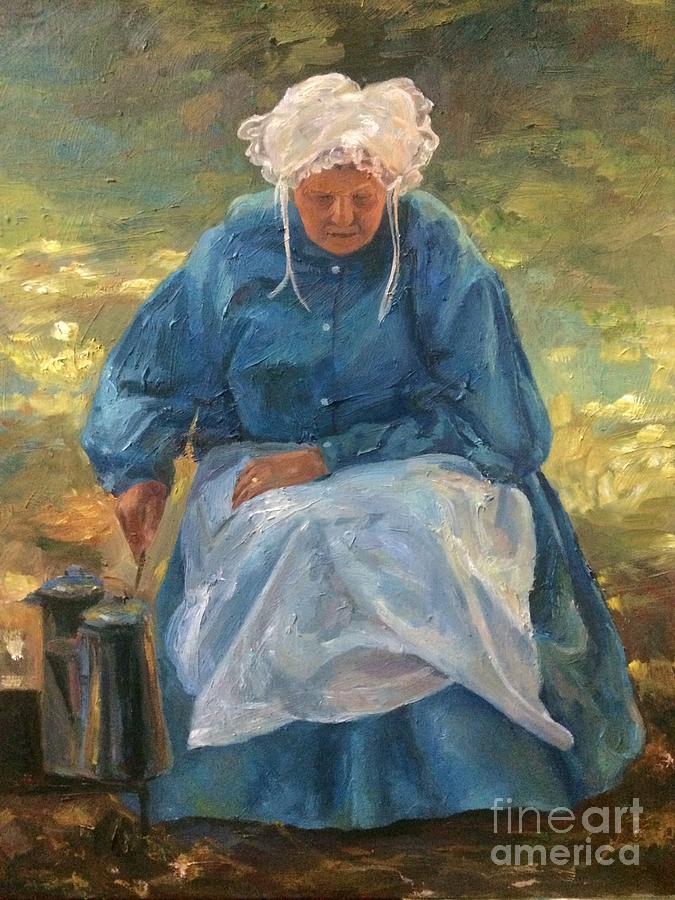 She           Mother  Painting by Jieming Wang