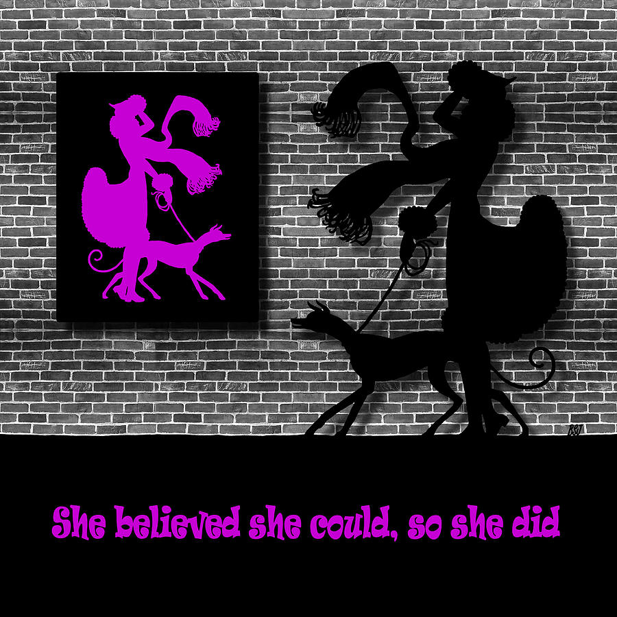 She Believed in Purple Digital Art by Barbara St Jean