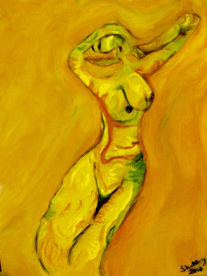 She dances Painting by Shelley Bain