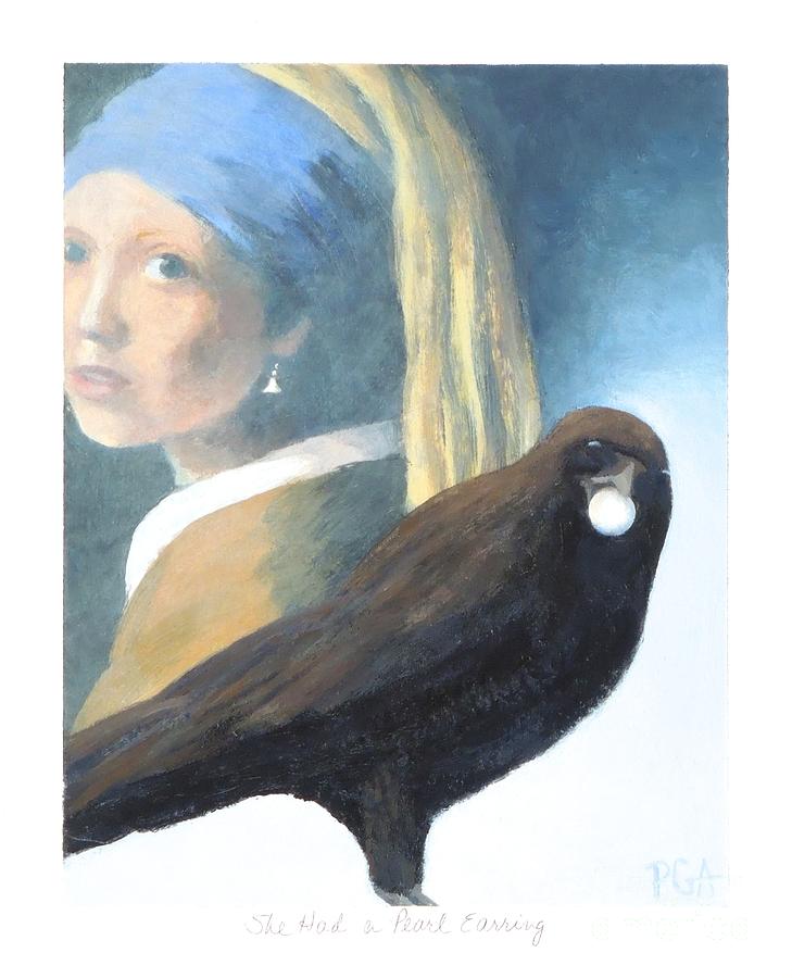She Had a Pearl Earring Painting by Phyllis Andrews