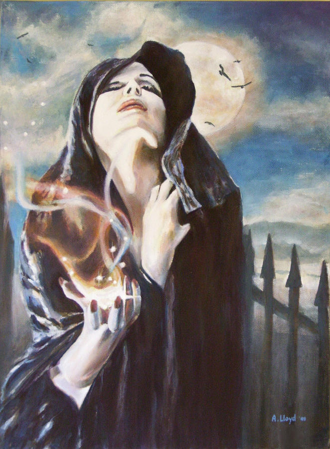 She has Witchcraft Painting by Andy Lloyd