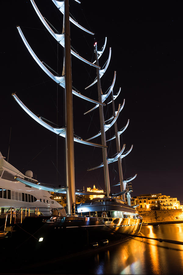 She is So Special - the Luxurious Maltese Falcon Superyacht Photograph by Georgia Mizuleva