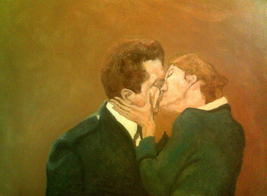 She Kisses Him Painting by Peter Gartner
