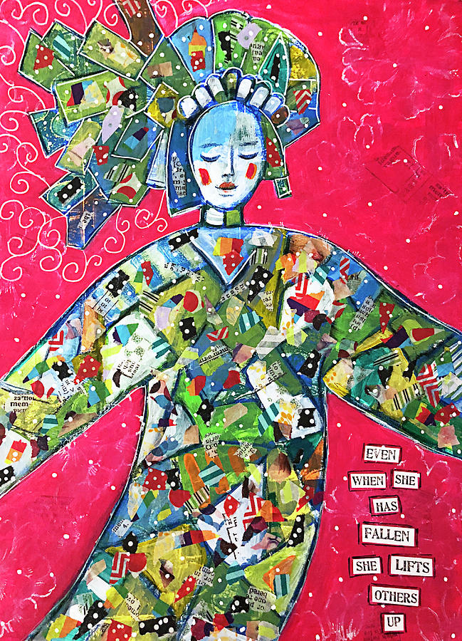She Lifts Others Up Mixed Media by Lynn Colwell
