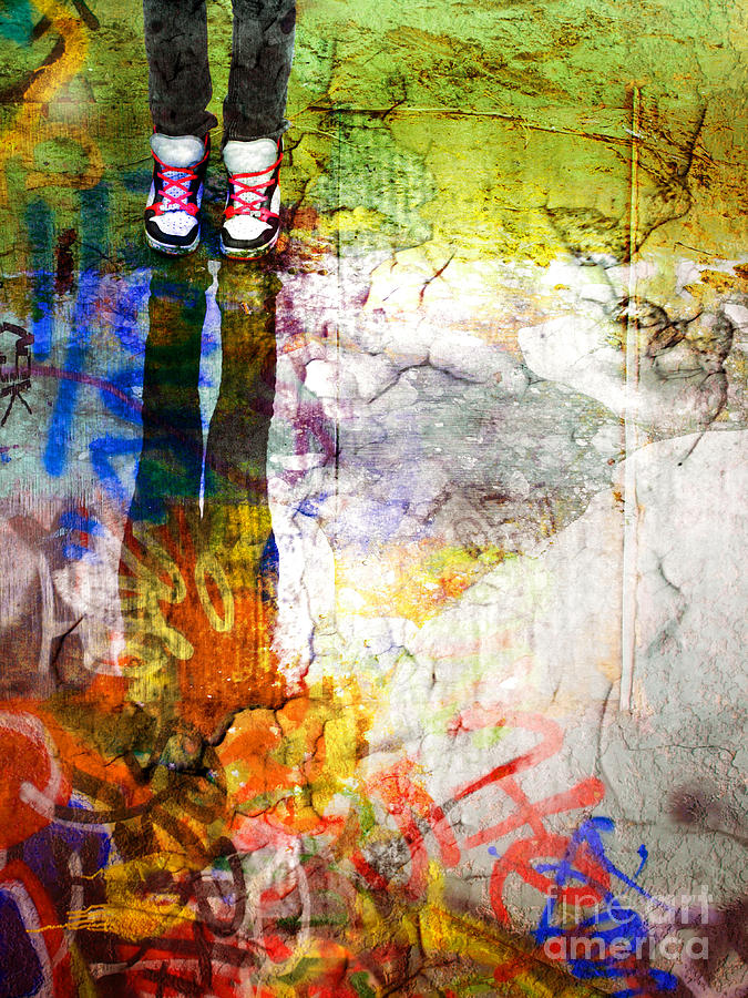 Shoes Photograph - She Lives In A Box Of Paint by Tara Turner Shoes Photograph - She Lives In A Box Of Paint by Tara Turner